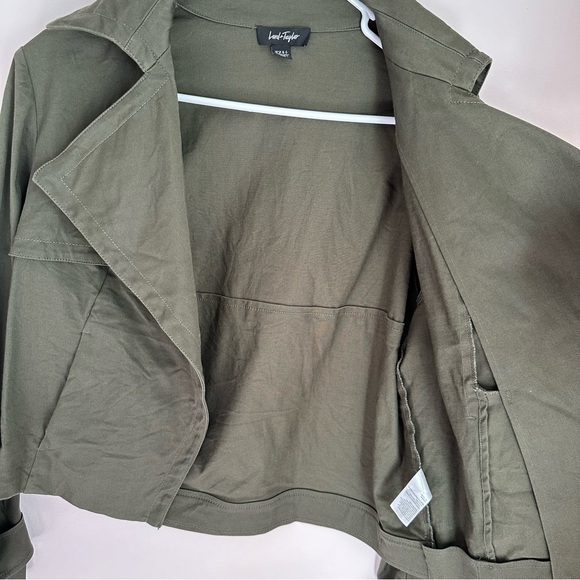 Lord & Taylor Army Green Open Front Fashion Jacket Size Medium - Picture 12 of 12